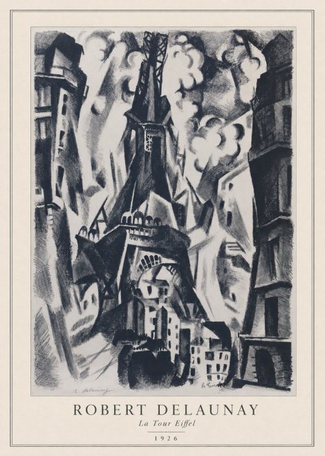 Robert Delaunay La Tour Eiffel No3 - Juliste