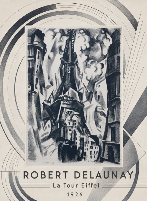 Robert Delaunay La Tour Eiffel No4 - Juliste