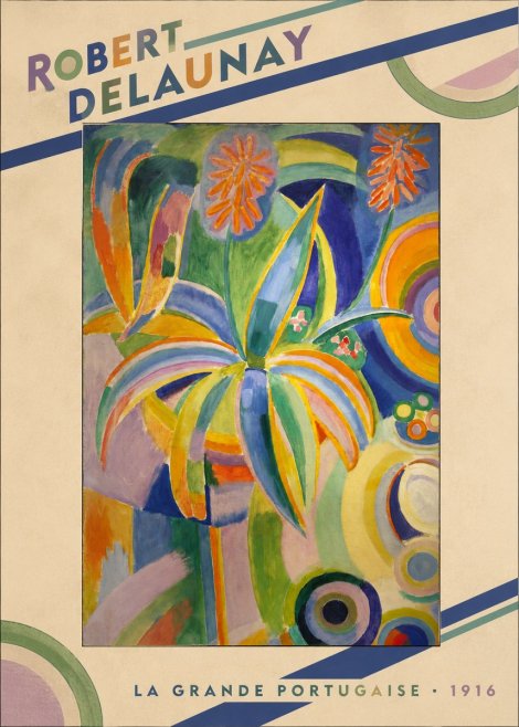 Robert Delaunay La Grande Portugaise I No3 - Juliste