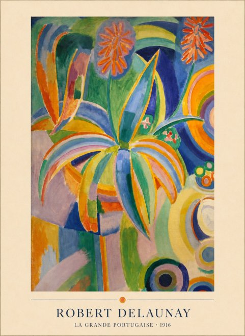 Robert Delaunay La Grande Portugaise I No4 - Juliste