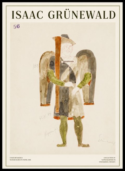 Isaac Grünewald Costume Design IV No1 - Juliste