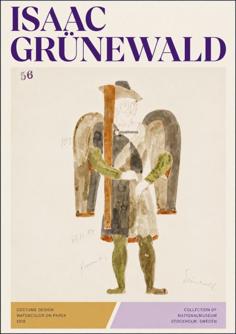 Isaac Grünewald Costume Design IV No3 - Juliste