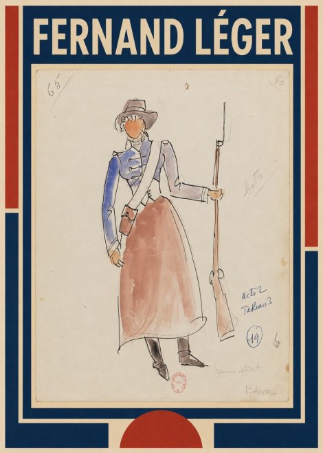 Fernand Léger Jeune Soldat No1 - Juliste