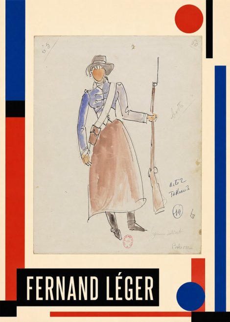 Fernand Léger Jeune Soldat No3 - Juliste
