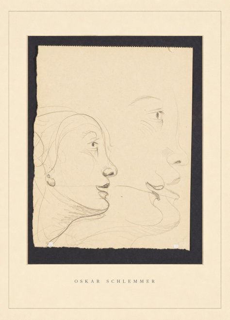 Oskar Schlemmer Profile Studies No4 - Juliste