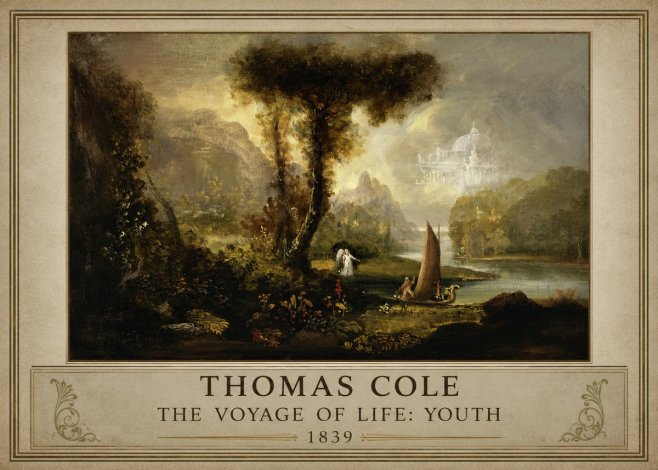 Thomas Cole The Voyage of Life: Youth II No1 - Juliste