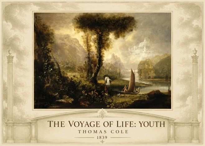 Thomas Cole The Voyage of Life: Youth II No4 - Juliste