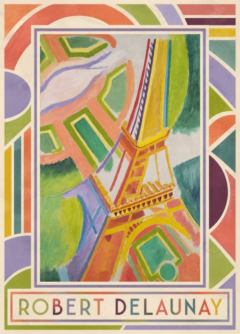 Robert Delaunay Tour Eiffel No1 - Juliste