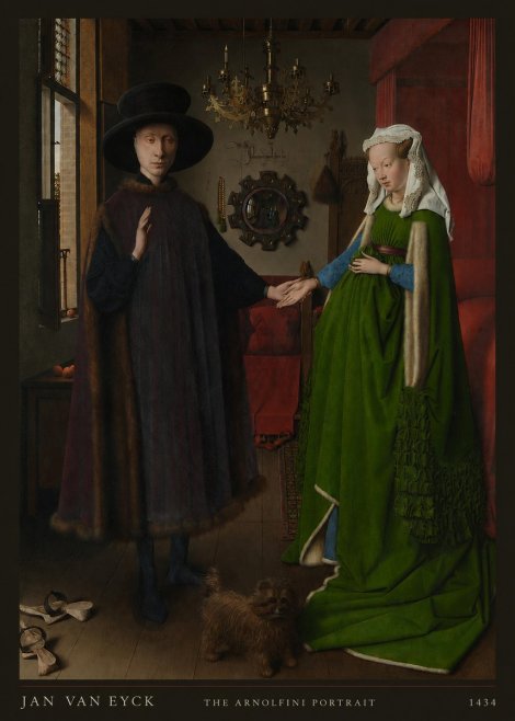 Jan van Eyck The Arnolfini Portrait III No6 - Juliste