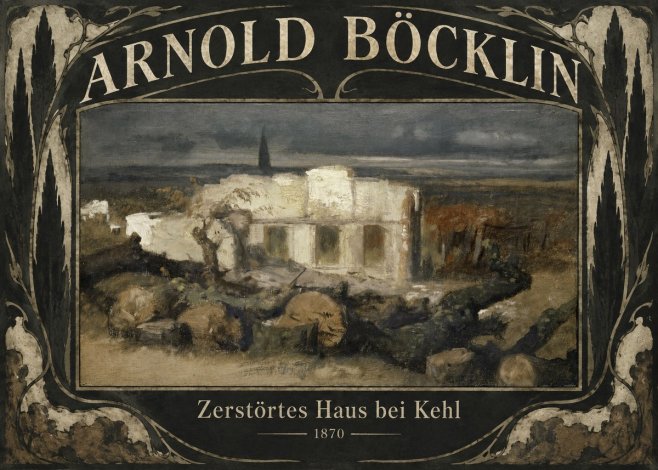 Arnold Böcklin Zerstörtes Haus Bei Kehl No6 - Juliste