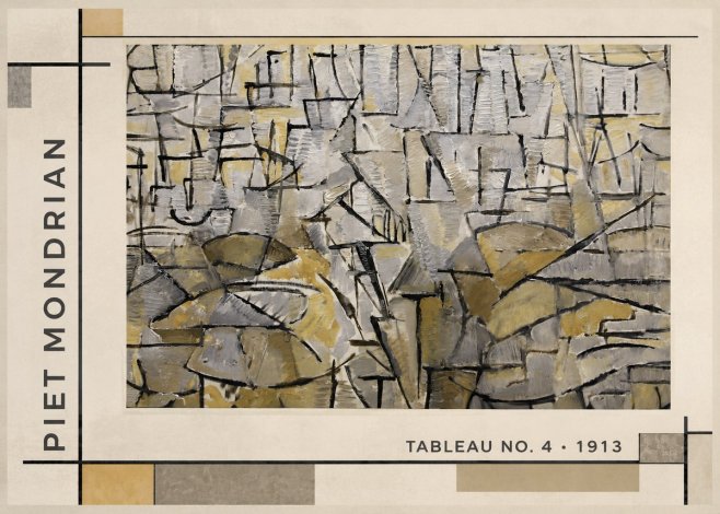 Piet Mondrian Tableau No. 4 No1 - Juliste