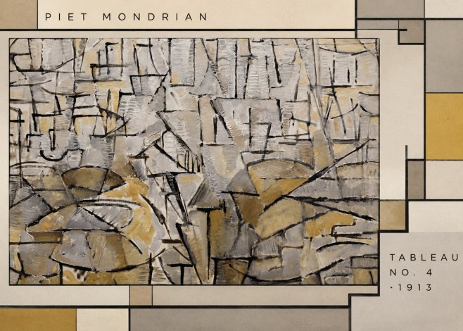 Piet Mondrian Tableau No. 4 No2 - Juliste