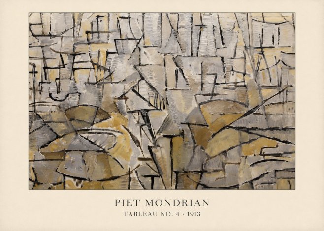 Piet Mondrian Tableau No. 4 No4 - Juliste
