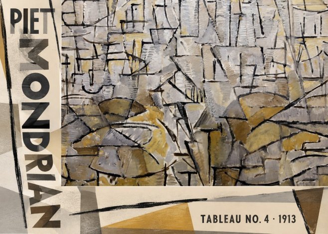 Piet Mondrian Tableau No. 4 No6 - Juliste
