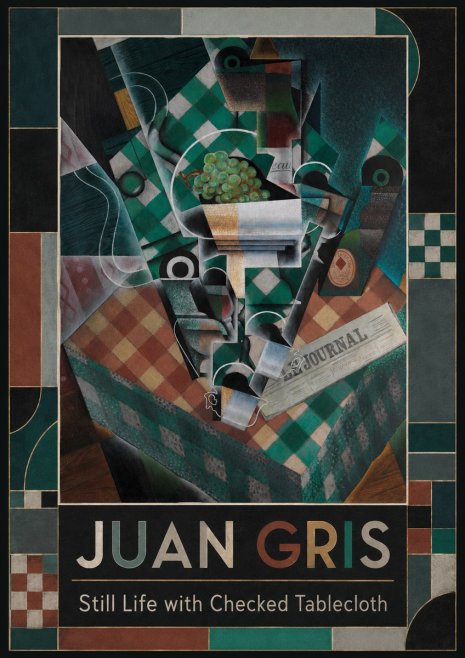 Juan Gris Still Life with Checked Tablecloth No1 - Juliste