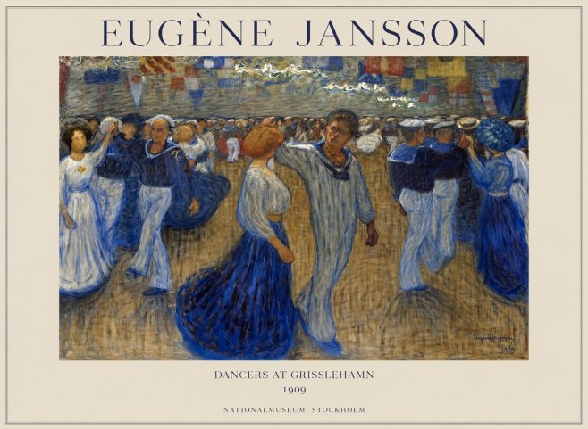 Eugène Jansson Dancers at Grisslehamn No1 - Juliste