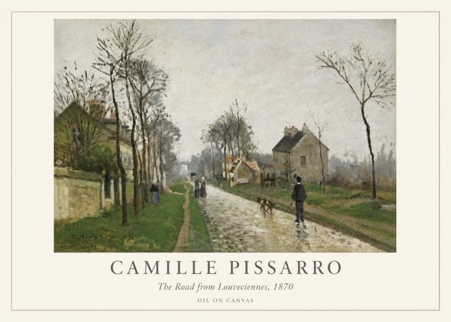 Pissarro The Road from Louveciennes, 1870 No1 - Juliste
