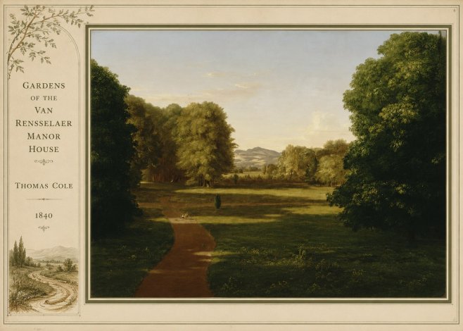 Thomas Cole Gardens of the Van Rensselaer Manor House No2 - Juliste