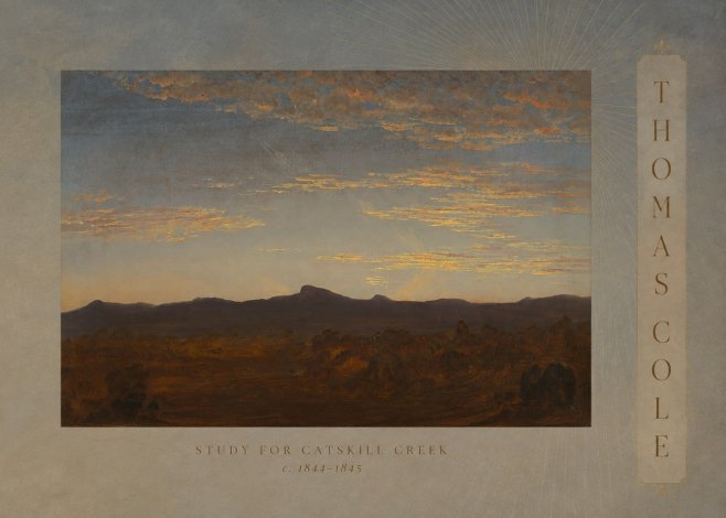 Thomas Cole Study for Catskill Creek I No3 - Juliste