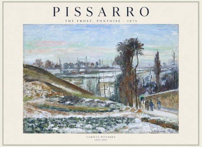 Pissarro The Frost, Pontoise No1 - Juliste