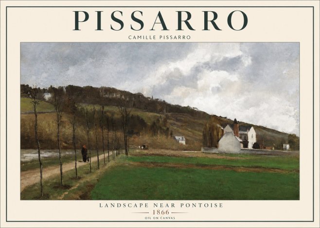 Pissarro The Road from Louveciennes II No2 - Juliste