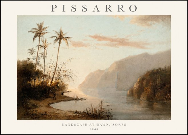 Pissarro Landscape at Dawn, Sores No1 - Juliste