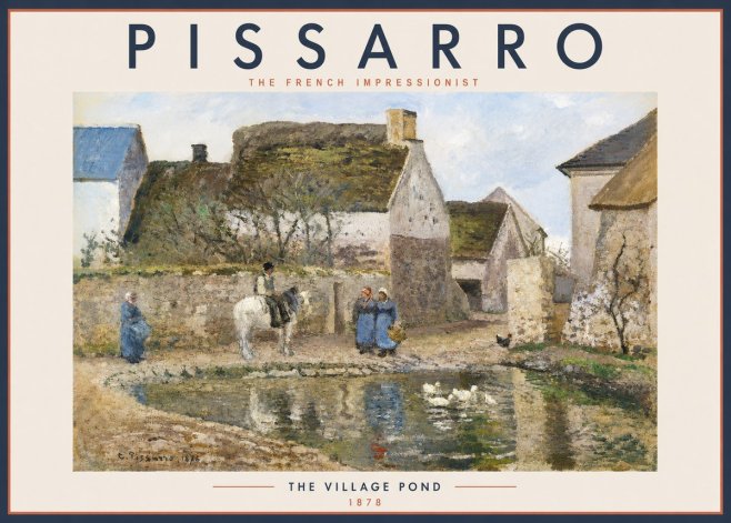 Pissarro The Village Pond No2 - Juliste
