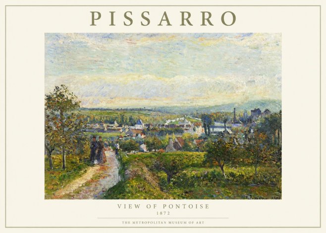 Pissarro View of Pontoise No1 - Juliste