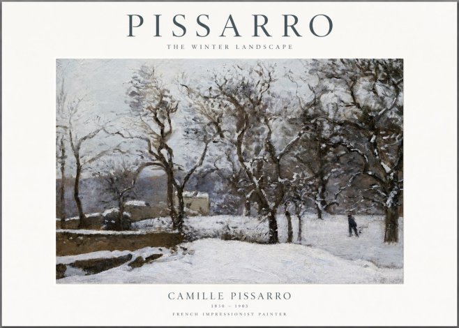 Pissarro The Winter Landscape No1 - Juliste