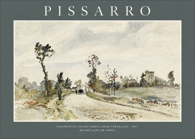 Pissarro Souvenir of Louveciennes, Near Versailles - 1871 No2 - Juliste