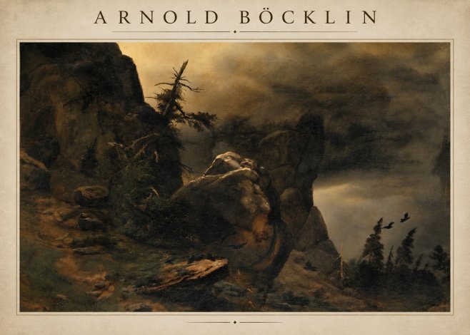 Arnold Böcklin Felsabhang Mit Wettertannen No4 - Juliste