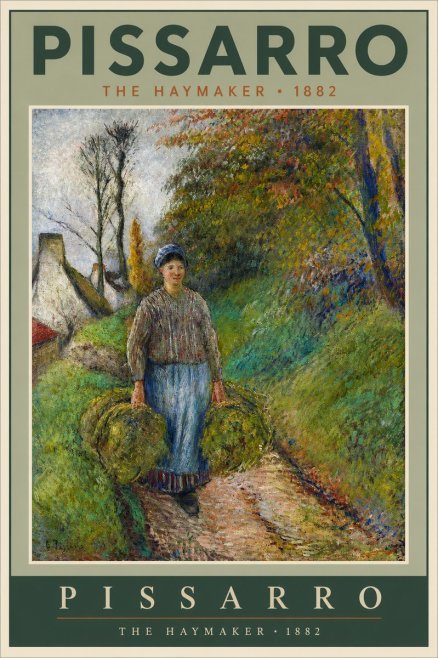 Pissarro The Haymaker No2 - Juliste