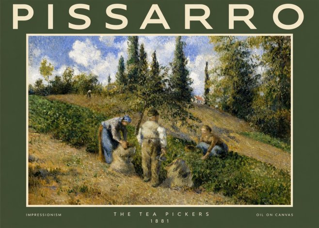 Pissarro The Tea Pickers No2 - Juliste