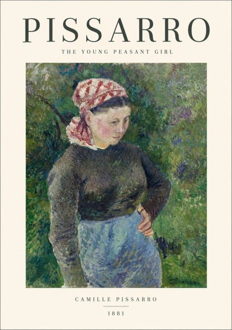 Pissarro The Young Peasant Girl No1 - Juliste