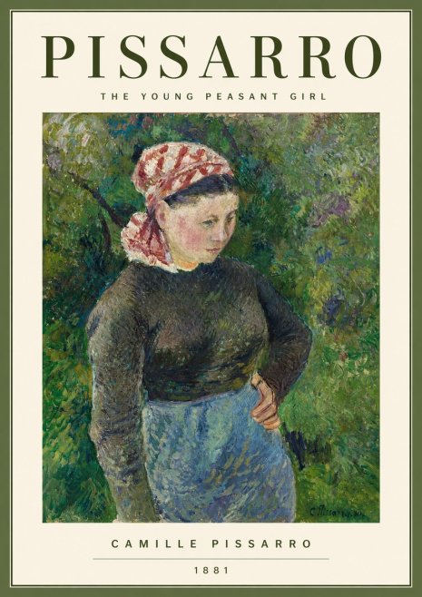 Pissarro The Young Peasant Girl No2 - Juliste