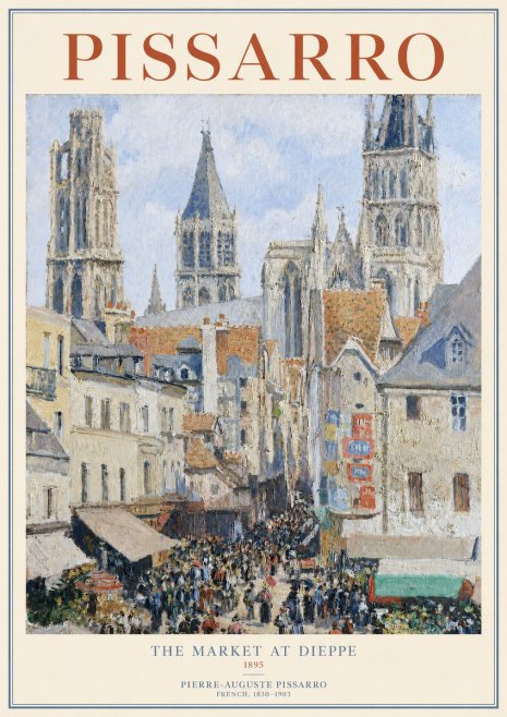 Pissarro The Rue Aux Juifs, Rouen No2 - Juliste