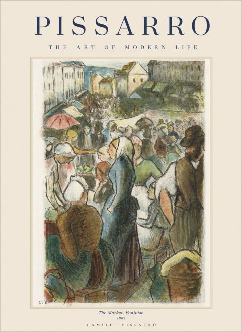 Pissarro The Market, Pontoise No1 - Juliste