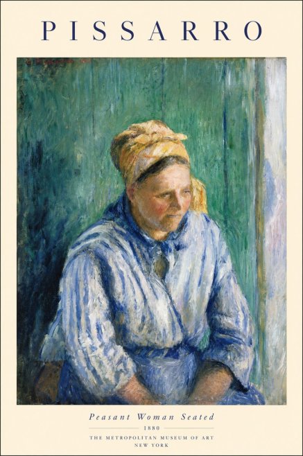 Pissarro Peasant Woman Seated No1 - Juliste