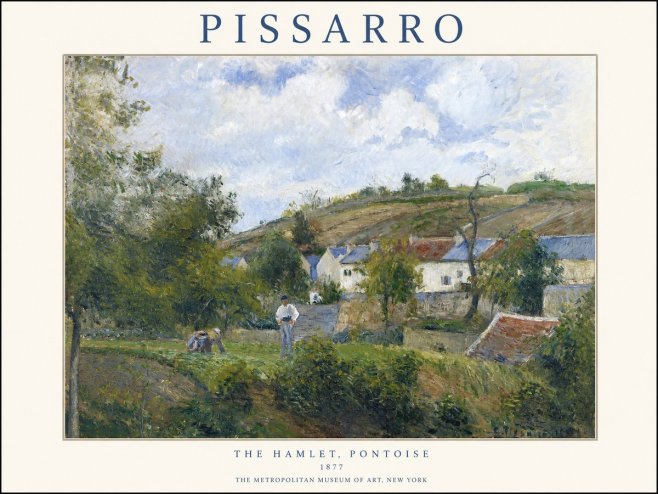 Pissarro The Hamlet, Pontoise No1 - Juliste