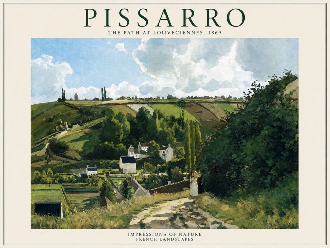 Pissarro The Path at Louveciennes, 1869 No1 - Juliste