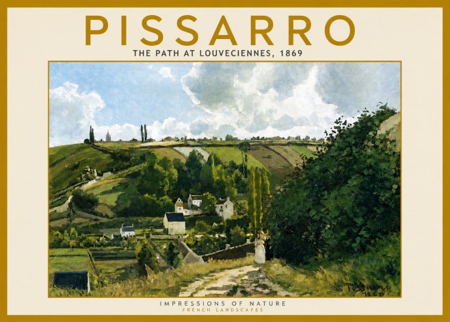 Pissarro The Path at Louveciennes, 1869 No5 - Juliste