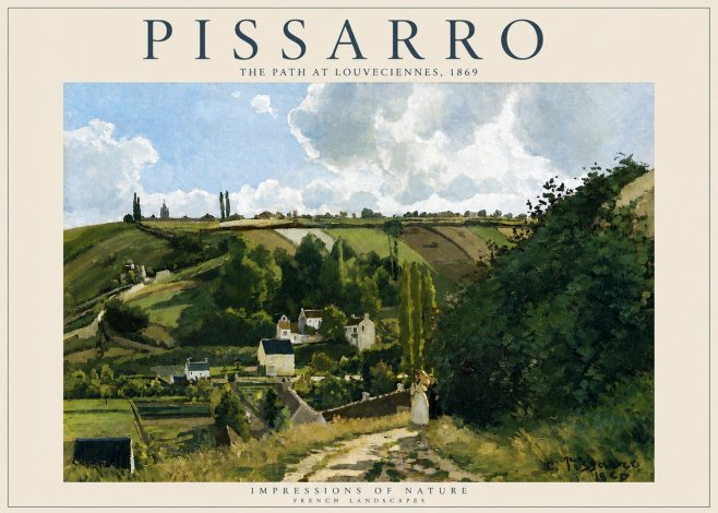 Pissarro The Path at Louveciennes, 1869 No6 - Juliste