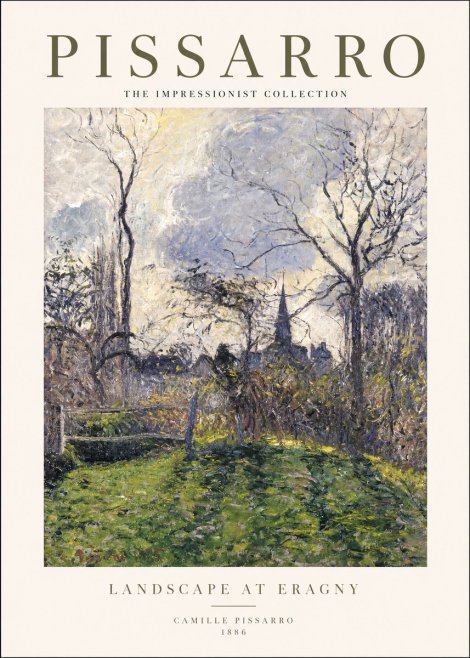 Pissarro Landscape at Eragny No1 - Juliste