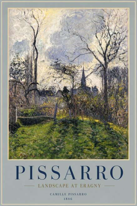 Pissarro Landscape at Eragny No2 - Juliste