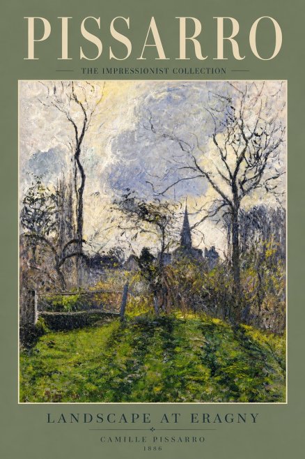 Pissarro Landscape at Eragny No4 - Juliste