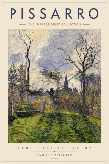 Pissarro Landscape at Eragny No5 - Juliste