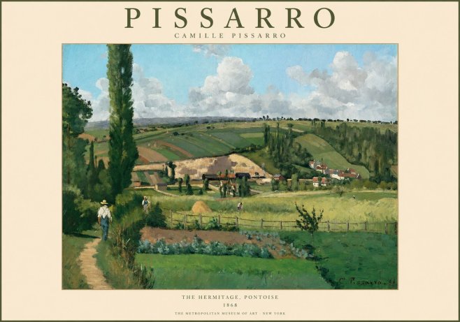 Pissarro The Hermitage, Pontoise No1 - Juliste