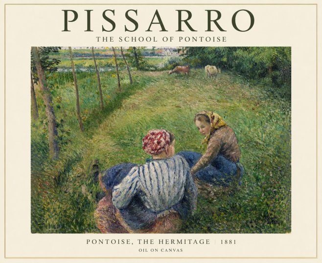 Pissarro Pontoise, the Hermitage No1 - Juliste