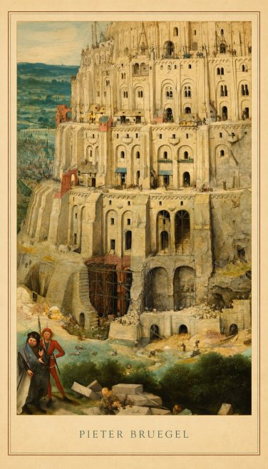 Pieter Bruegel The Tower of Babel IV No4 - Juliste