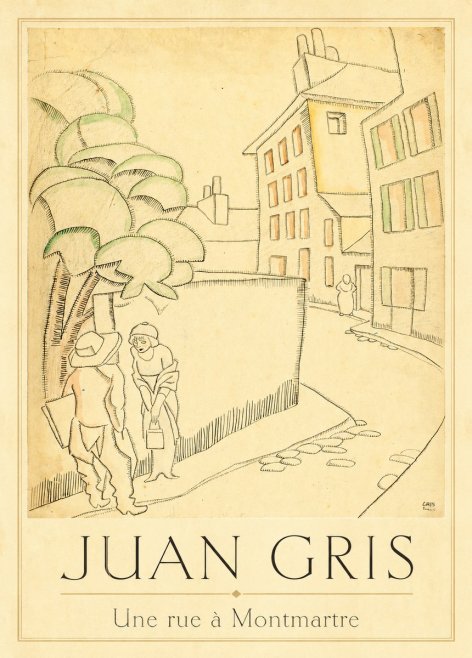Juan Gris Une Rue À Montmartre No1 - Juliste